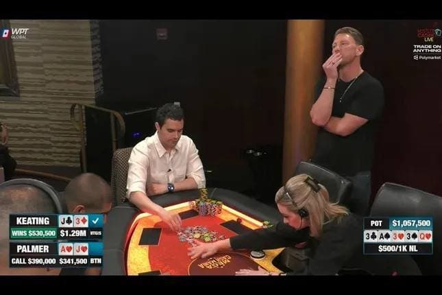 Алан Китинг выиграл $1 млн банк на Hustler Casino Live