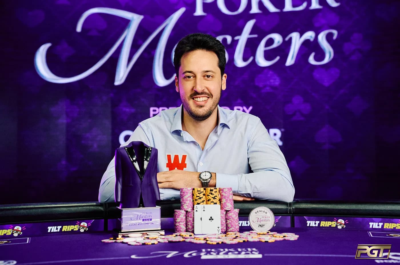 Финал пятого ивента на Poker Masters закончился за 2 раздачи