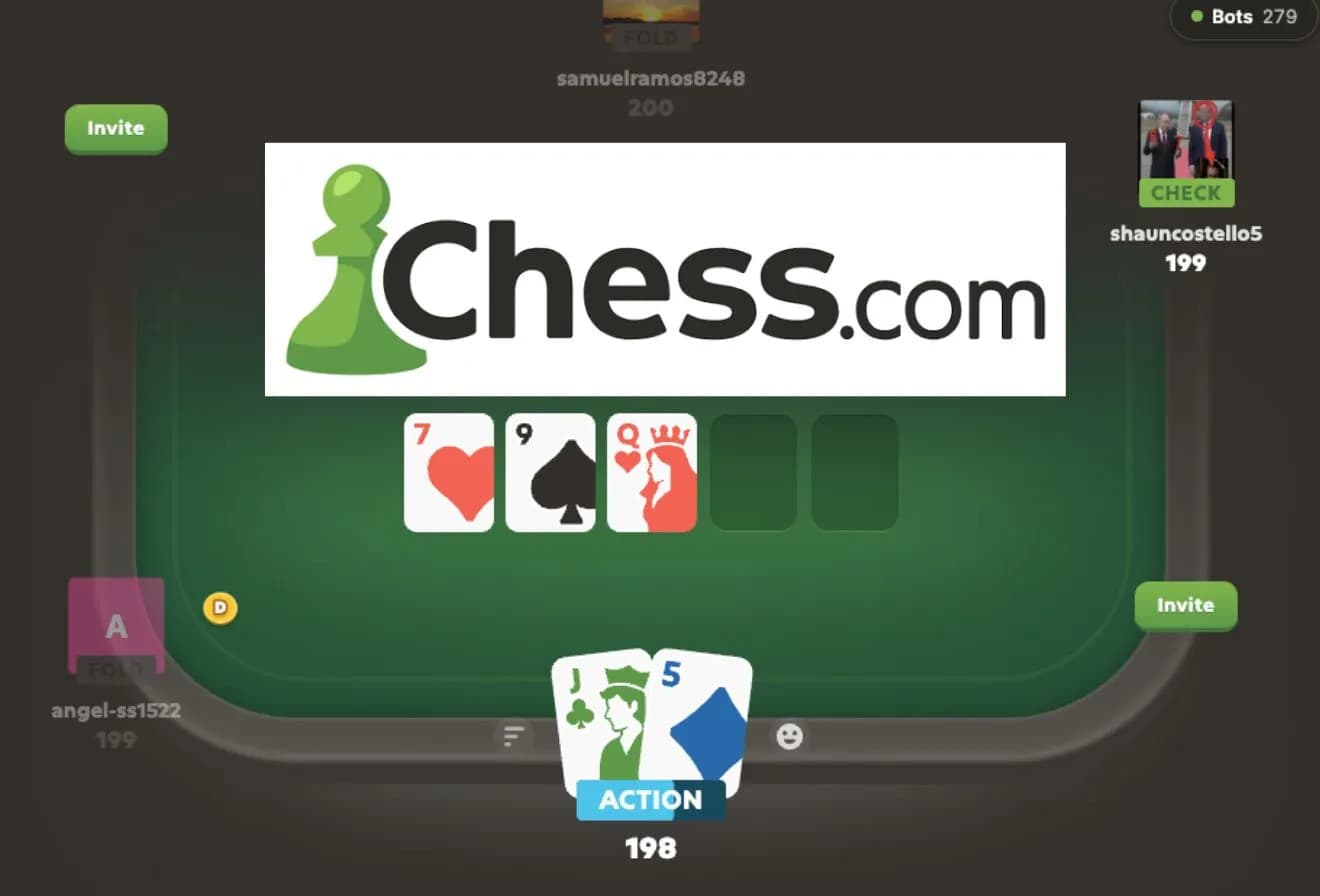 Покерное приложение от Chess.com достигло 125 000 пользователей