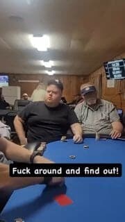 Dealer started a fight in a dispute over the blinds